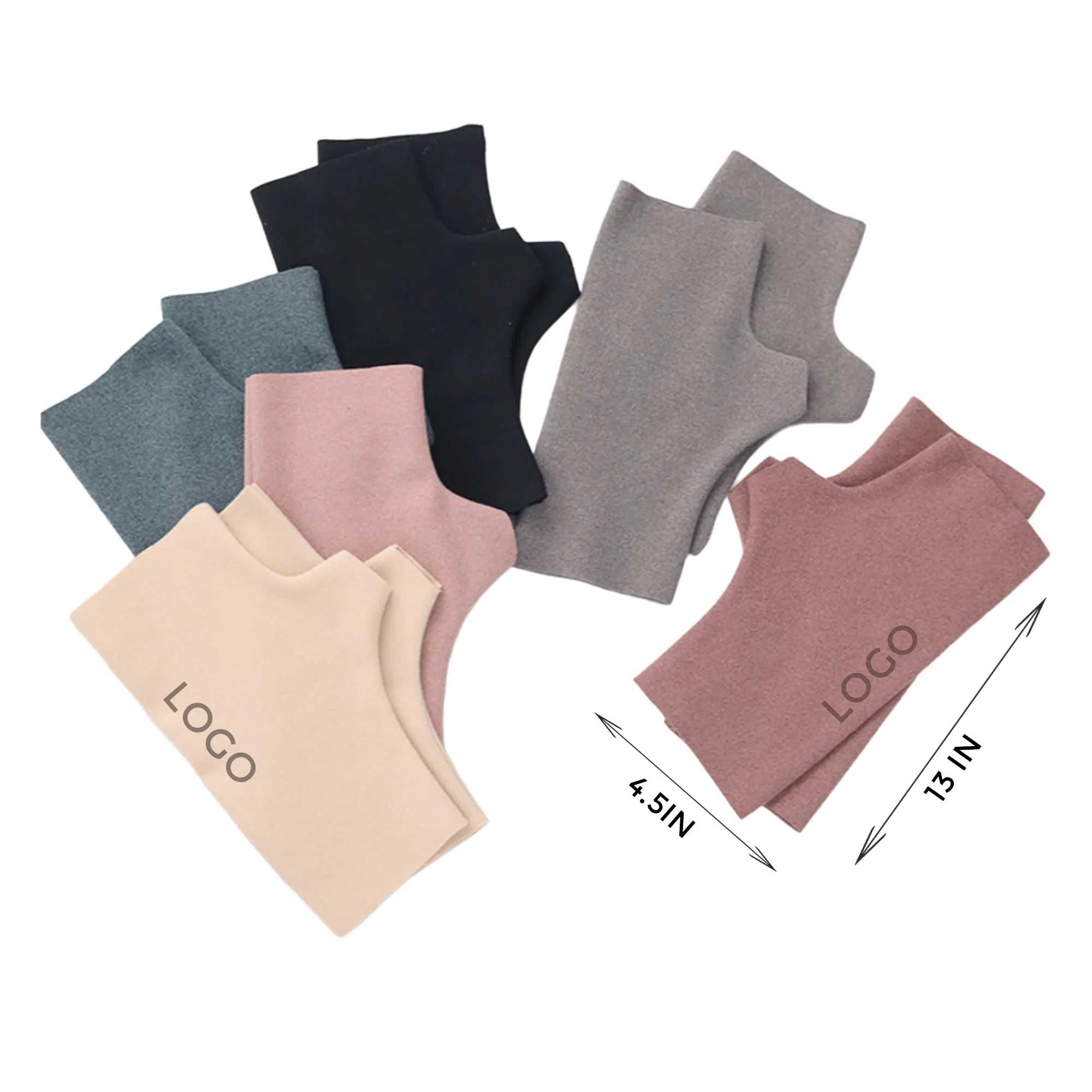 MOQ 10 PCS Thermal Dralon Fingerless Gloves 2