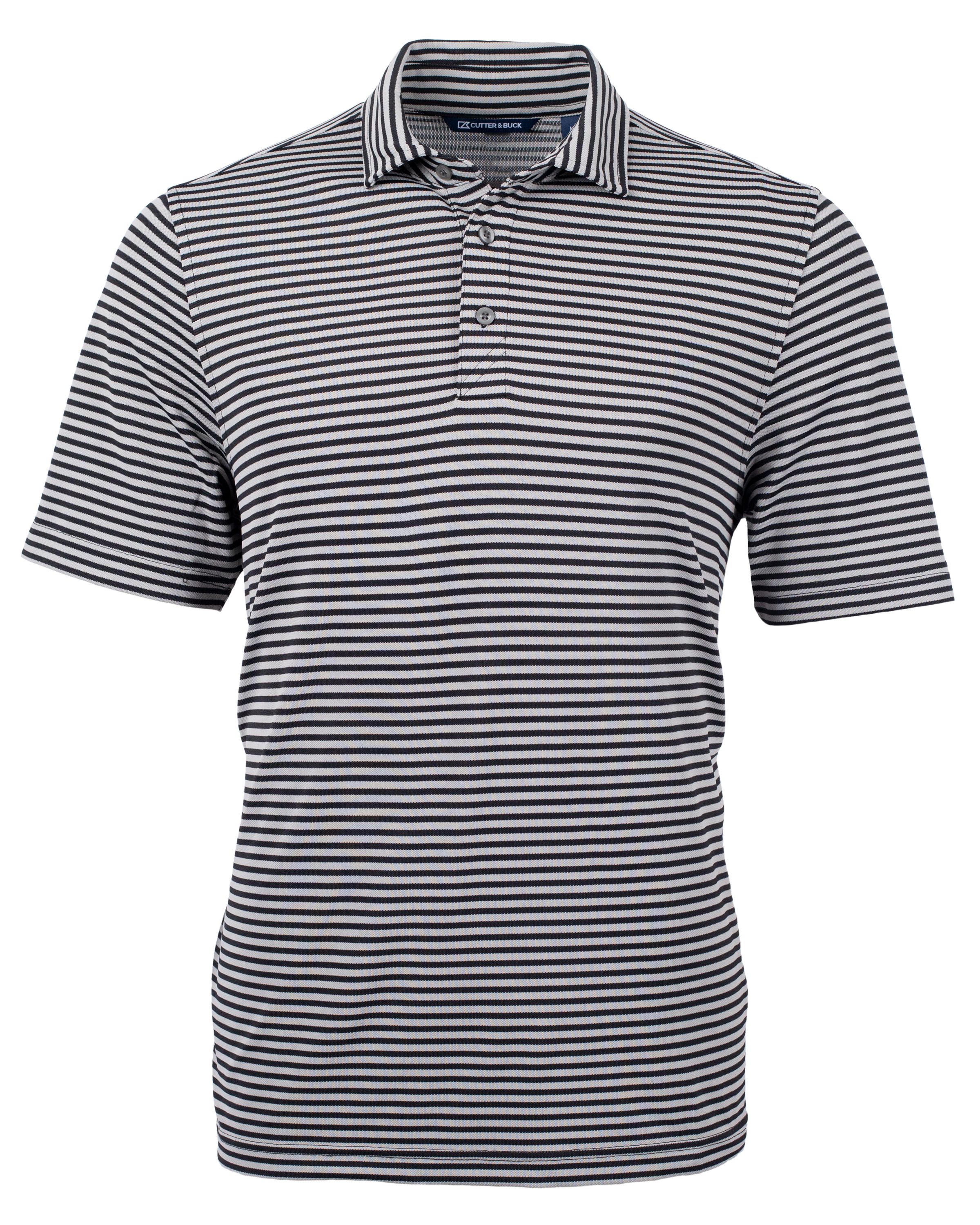 Cutter & Buck Virtue Recycled Stripe Featherlight Pique Mens Big & Tall Polo Big & Tall 47