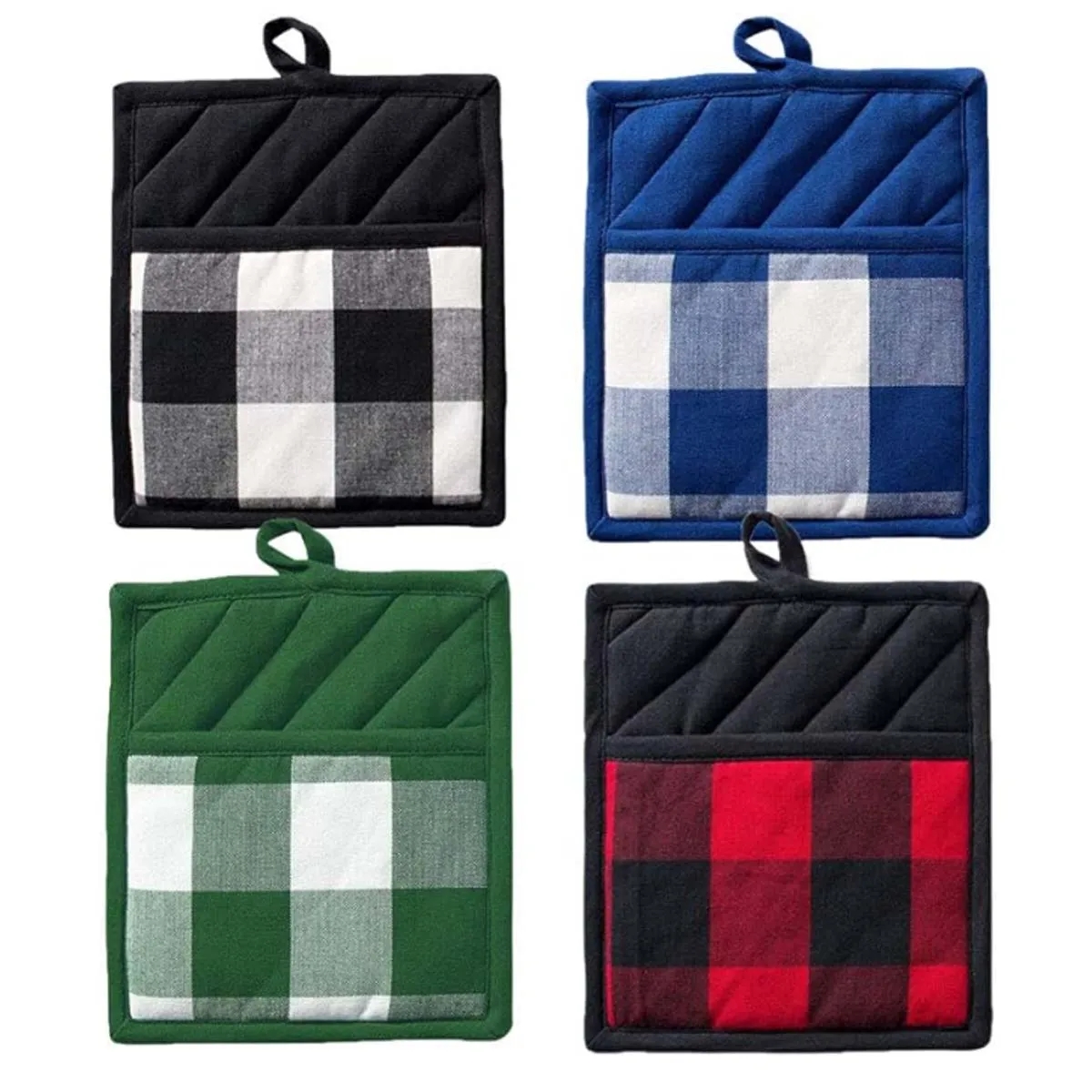 Heat Resistant Cotton Pocket Pot Holders 3