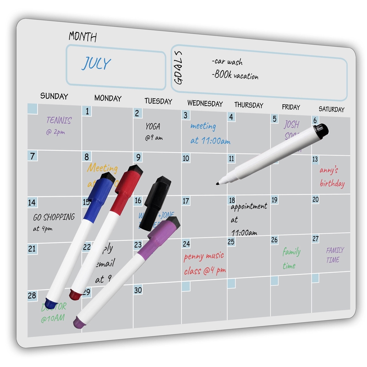 Calendar Magnetic Dry Erase Calendar Whiteboard 3