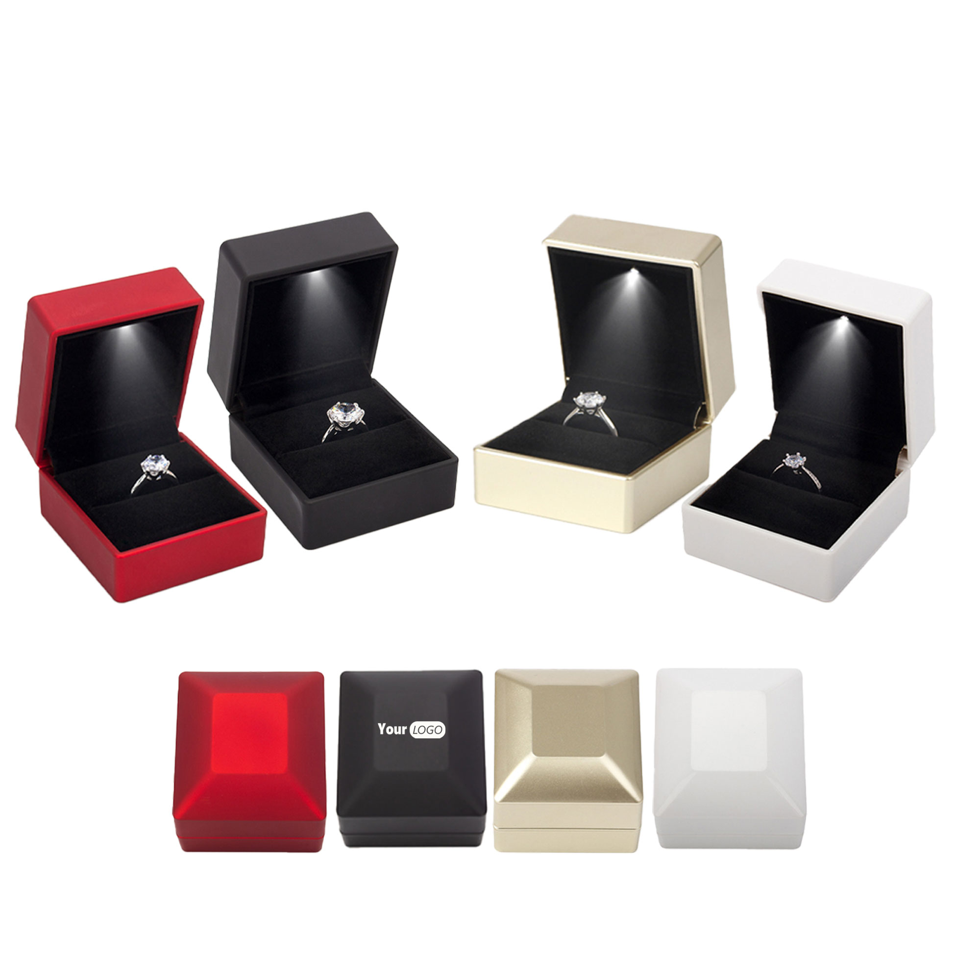 LED Light High-end Jewelry Ring Box 3