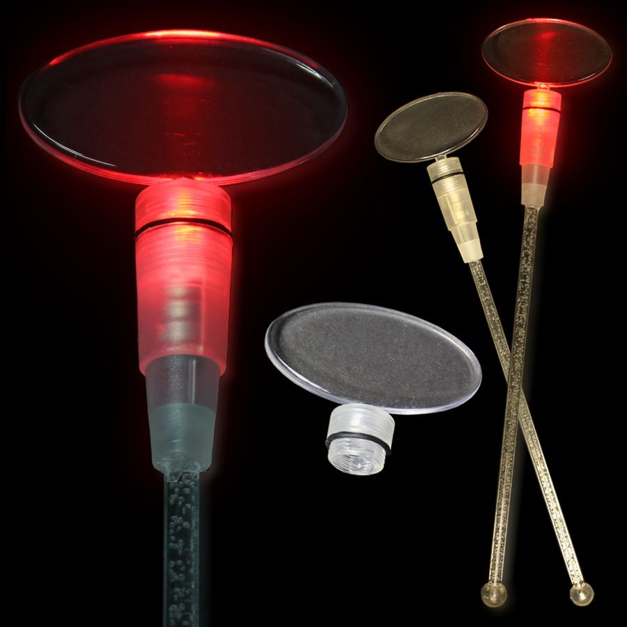 Red 9" Light Up Cocktail Stirrer 5