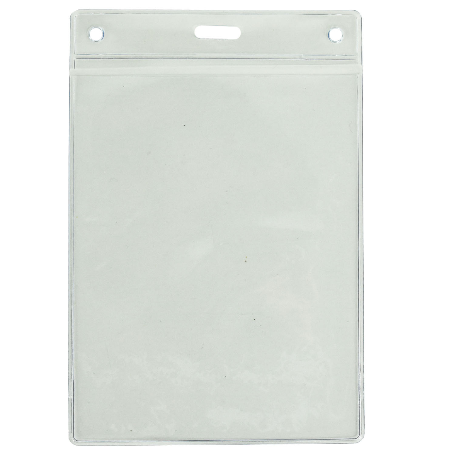 3"W X 4"H rPET Clear Vinyl Vertical Badge Holder