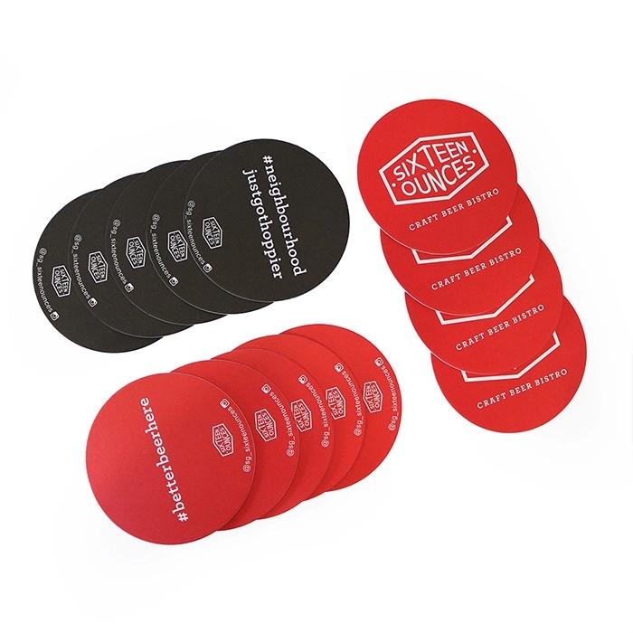 4" Round Pulpboard Coasters 2