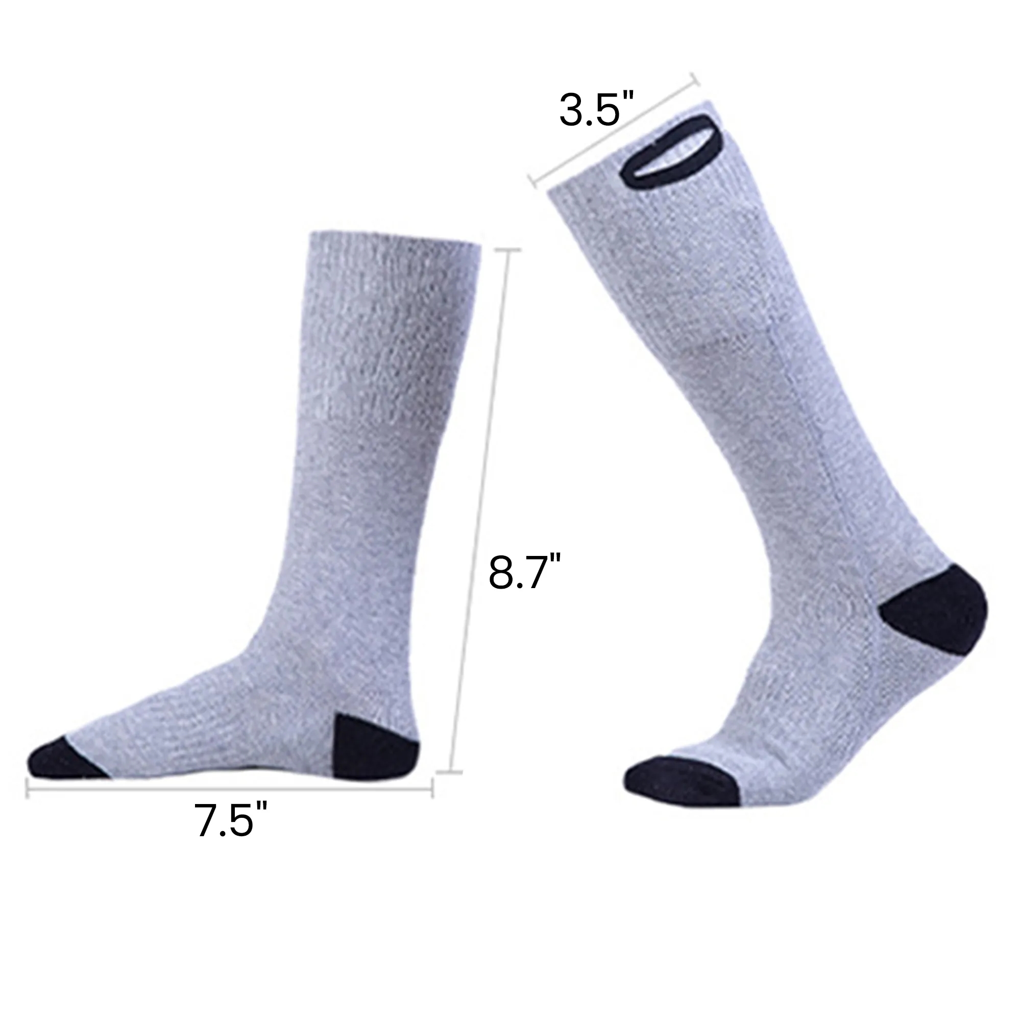 Winter Charging Heating Socks 7.5"x8.7"x3.5" 5