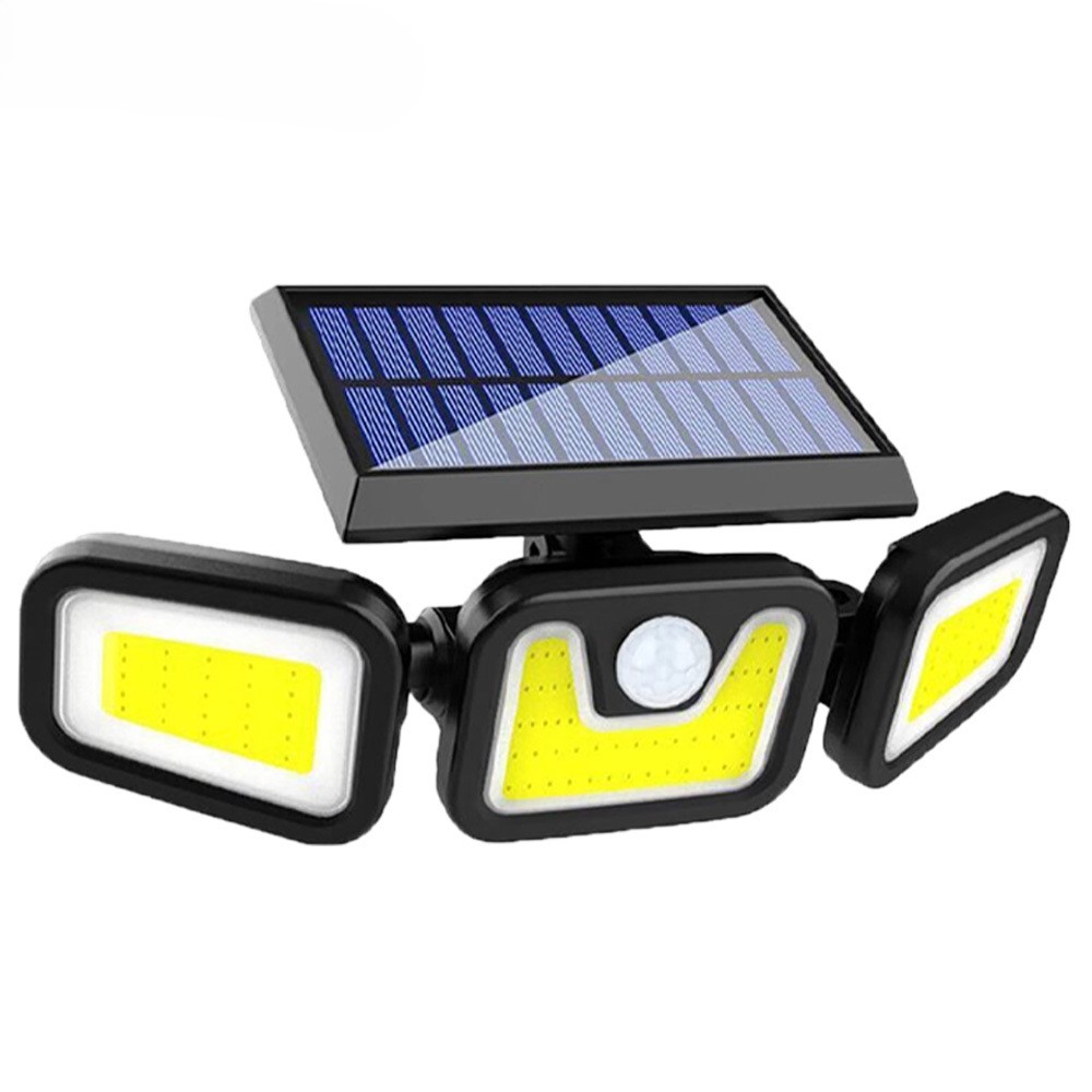 Solar Powered 3 Head Security Lights 1