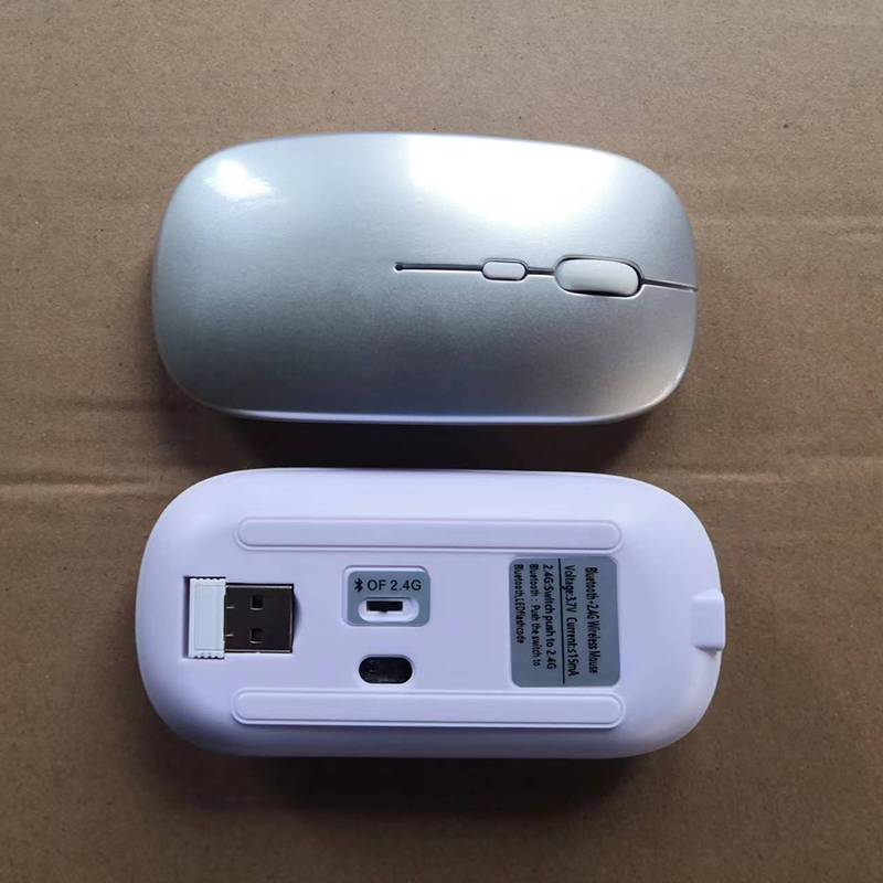 Dual Mode (Bluetooth and 2.4G) Rechargeable Silent Wireless Mouse 2