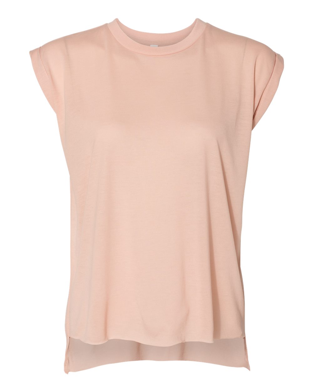 Women's Flowy Rolled Cuffs Muscle Tee - 8804 39