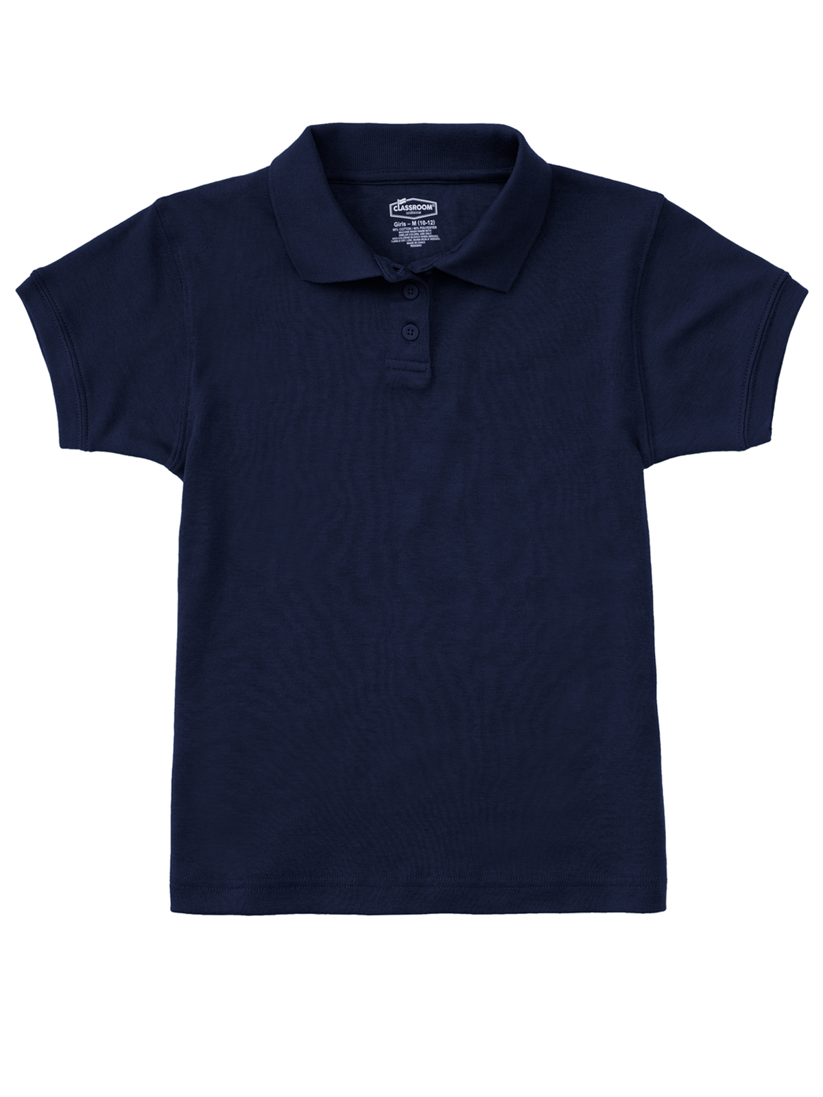 Classroom Uniforms - Girls' Short Sleeve Fitted Interlock Polo 7