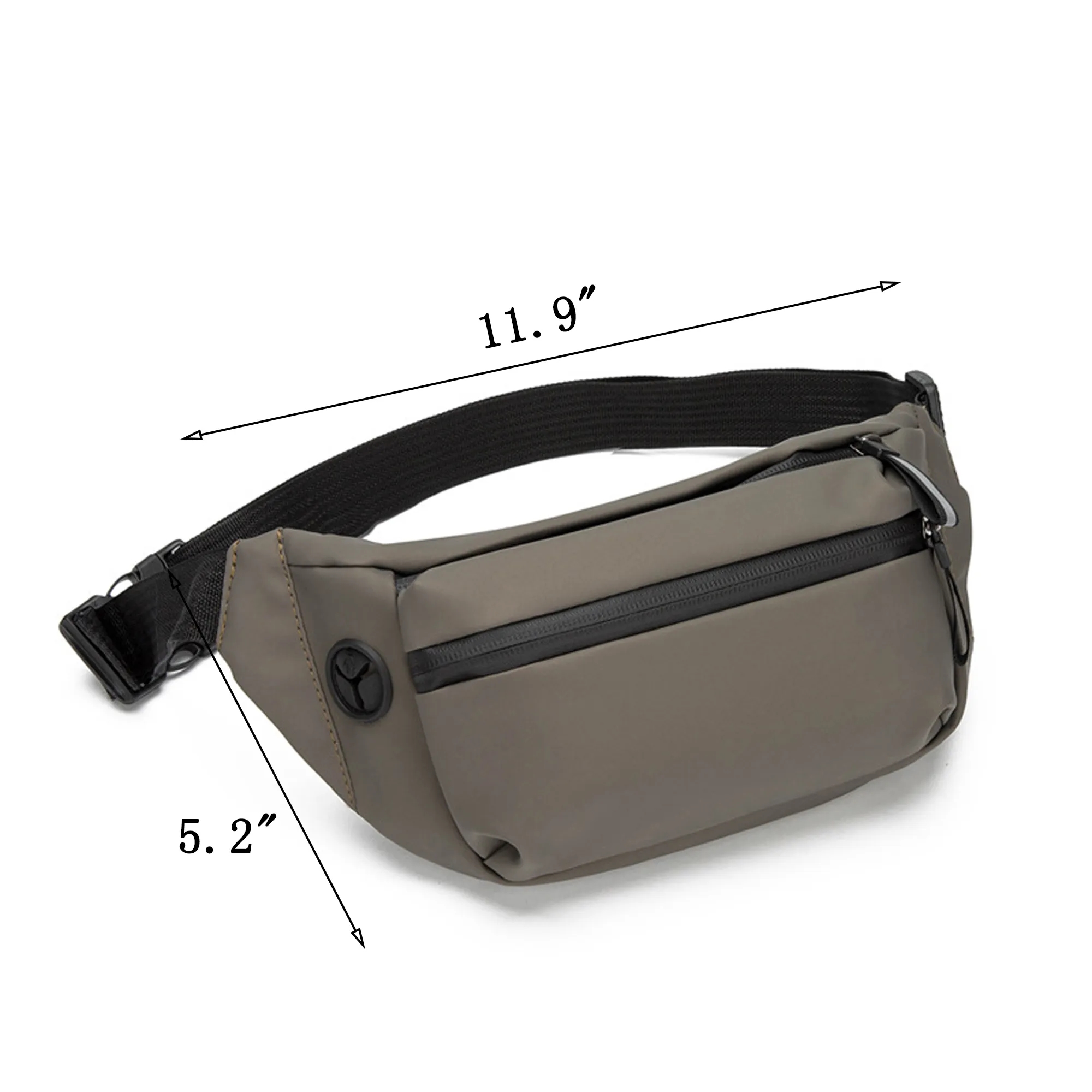 Spacious Waist Bag with Zippered Compartments 6