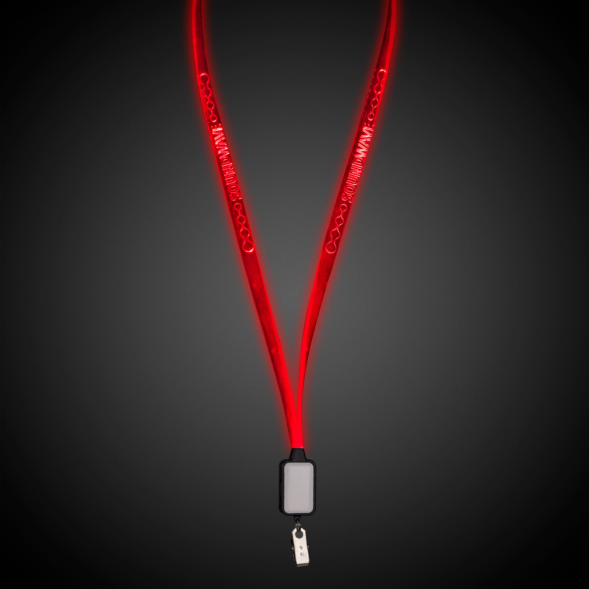Light Up LED Lanyard with Badge Clip(Pad Print) 9