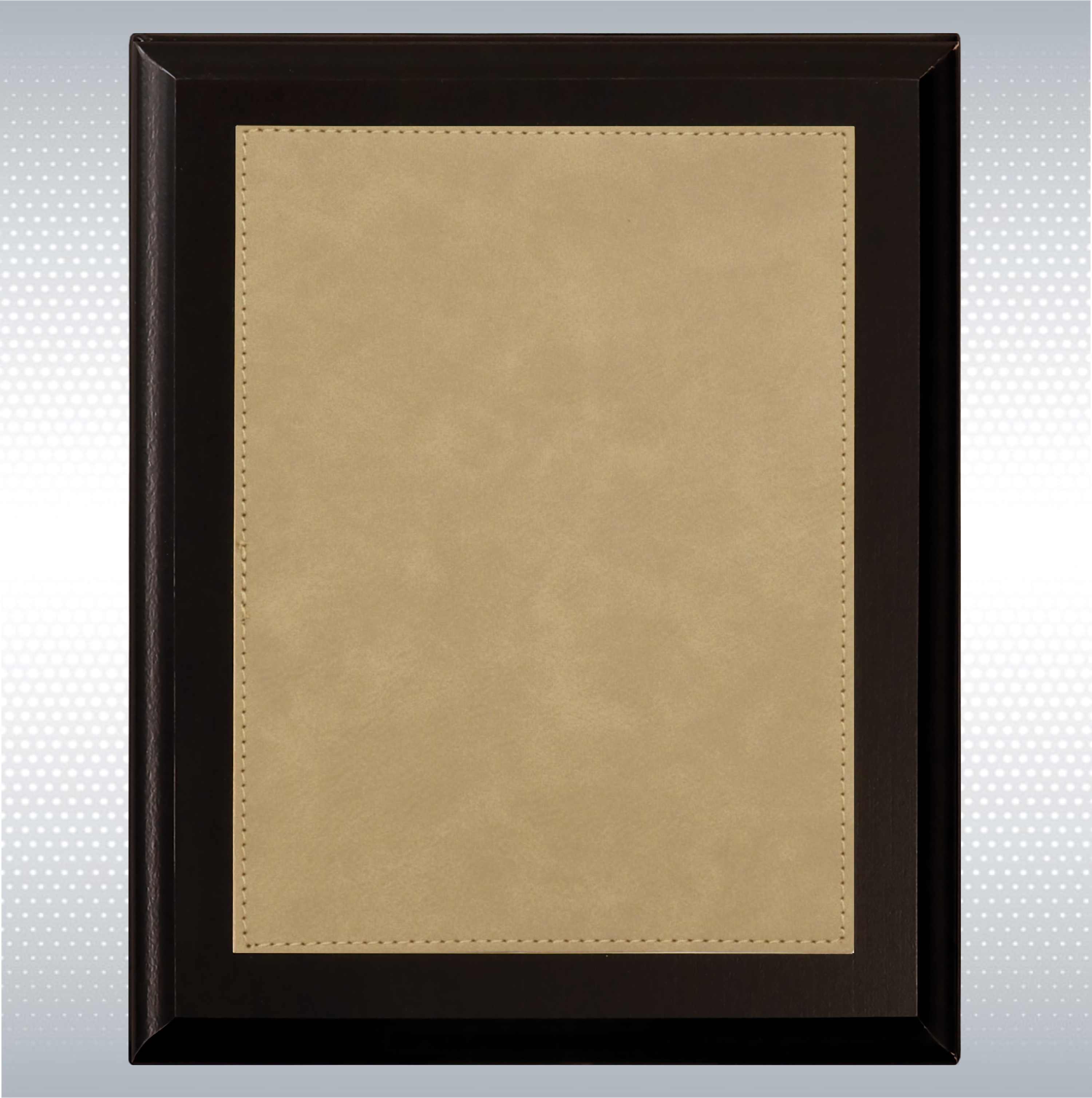 Black Plaque W/ Leather Plate 13