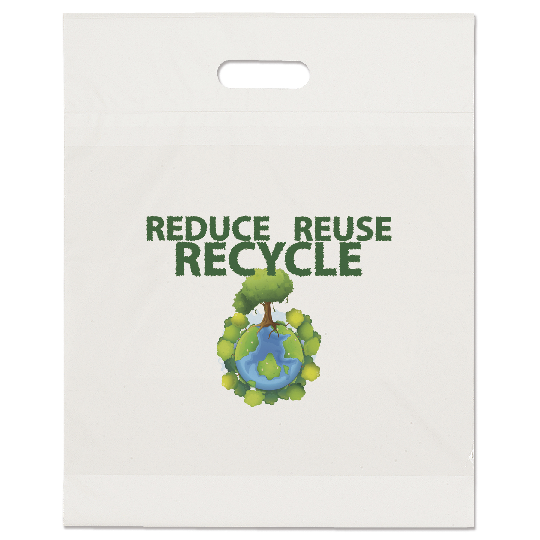 Eco Die Cut Handle Bag - 15W x 19H x 3 - Dynamic Color