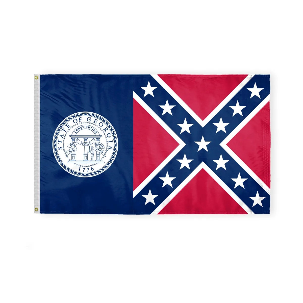 12"x18" to 8'x12' Georgia Until 2001 Nylon Flags 7