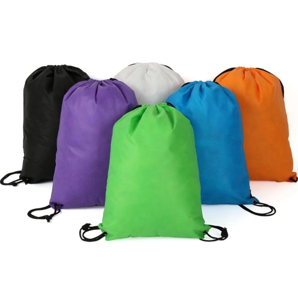 Non-Woven Drawstring Backpack - 15" x 16" 10