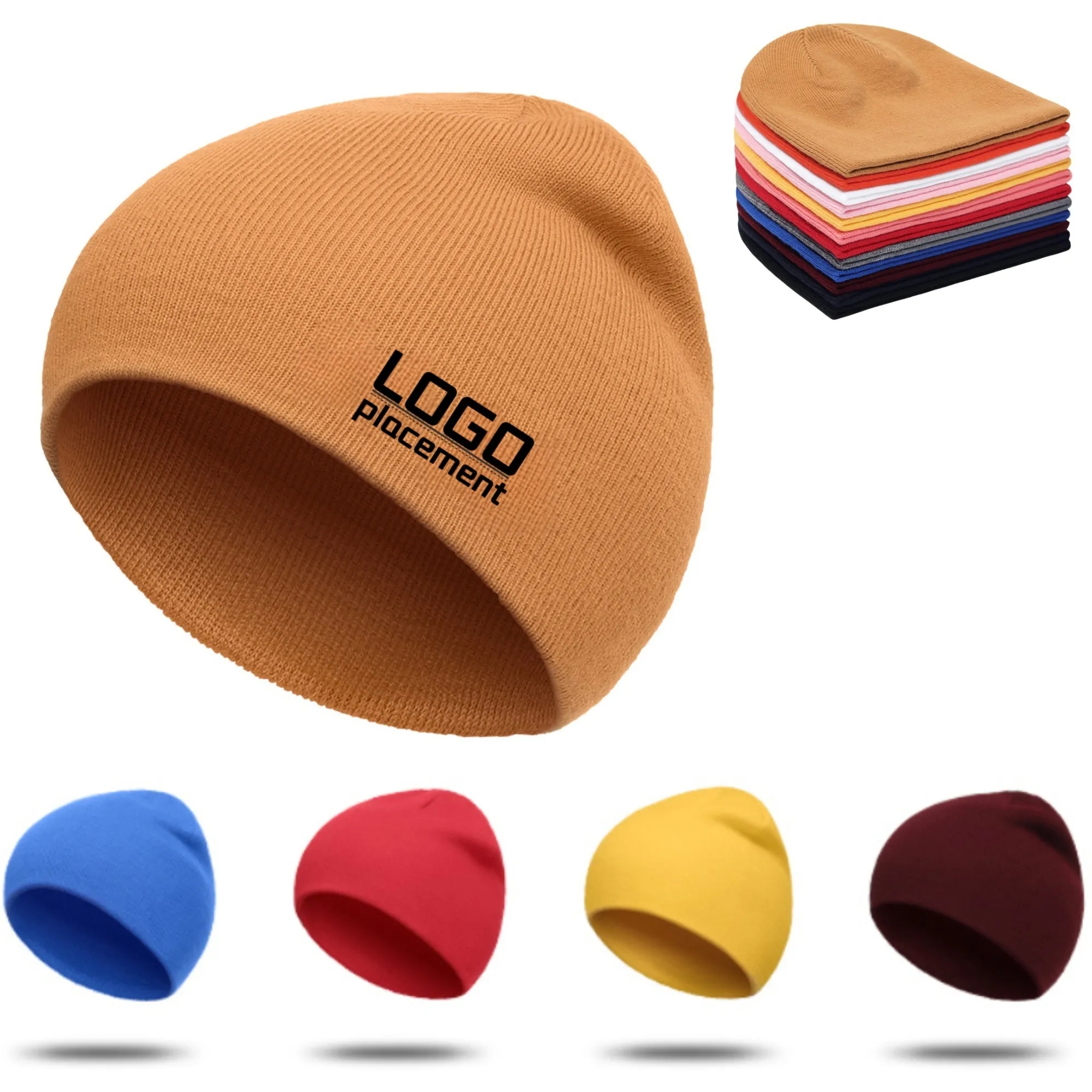 Knit Beanie Hat Colorful Options Winter Wear