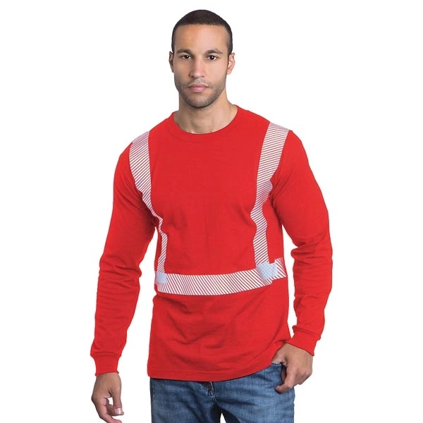 Hi-Visibility 100% Cotton L/S Crew Tee 4