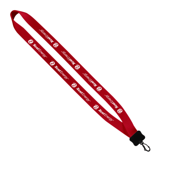 3/4" Smooth Nylon Lanyard with Plastic Clamshell & Swivel Snap Hook 18