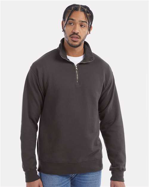 Unisex Garment-Dyed Quarter-Zip Sweatshirt - GDH425 16