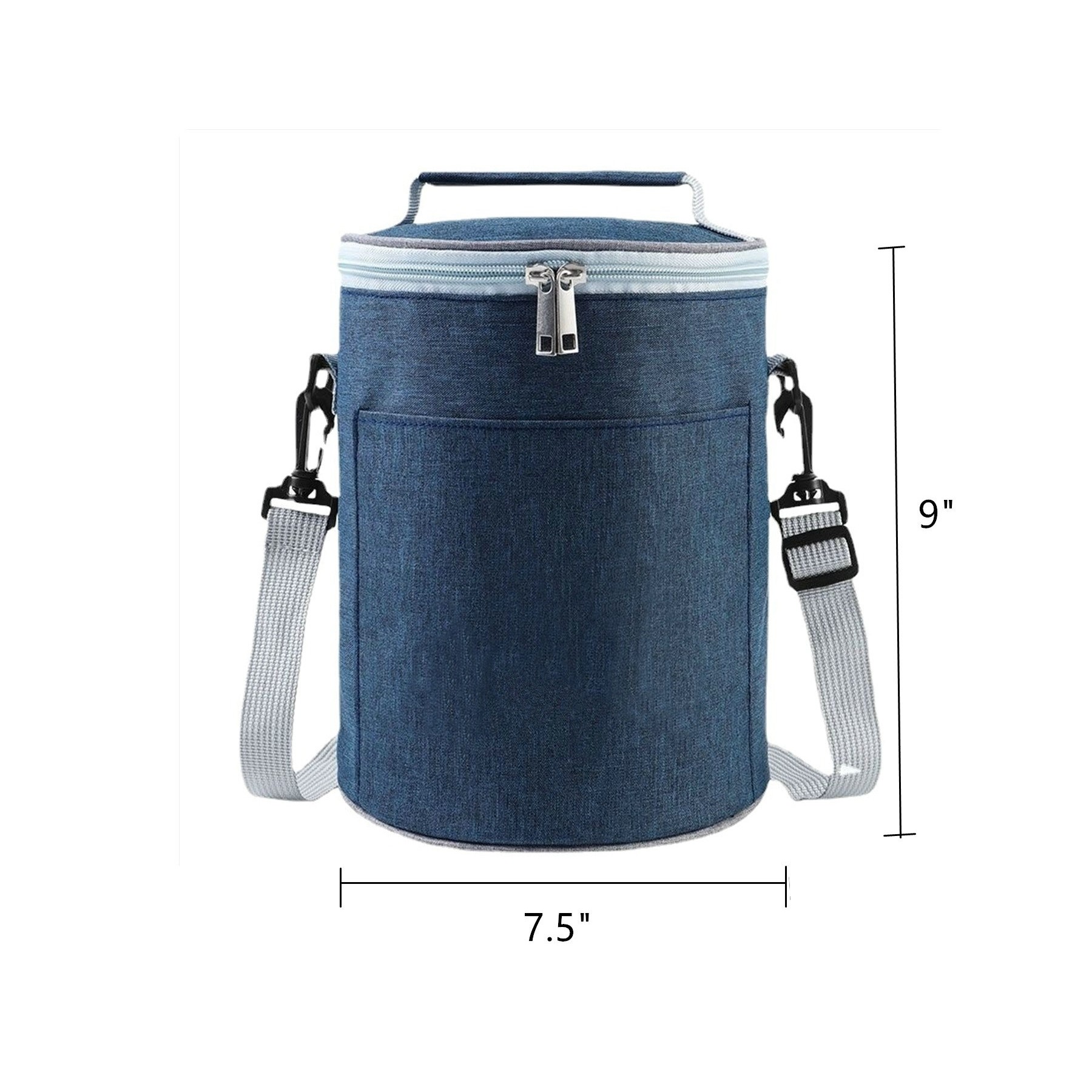 Insulated Round Lunch Bag 1