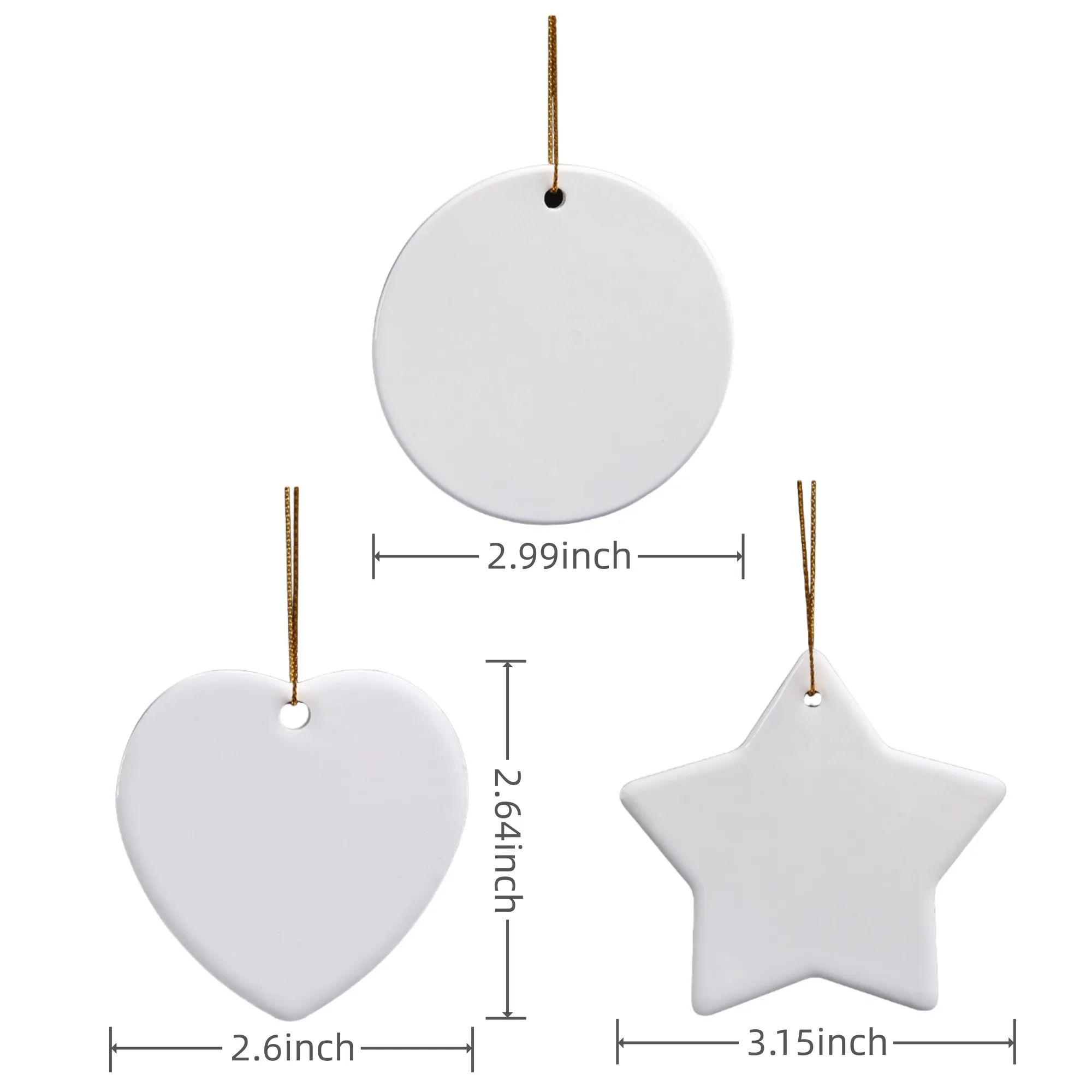 Christmas Decorative Ceramic Pendants 3
