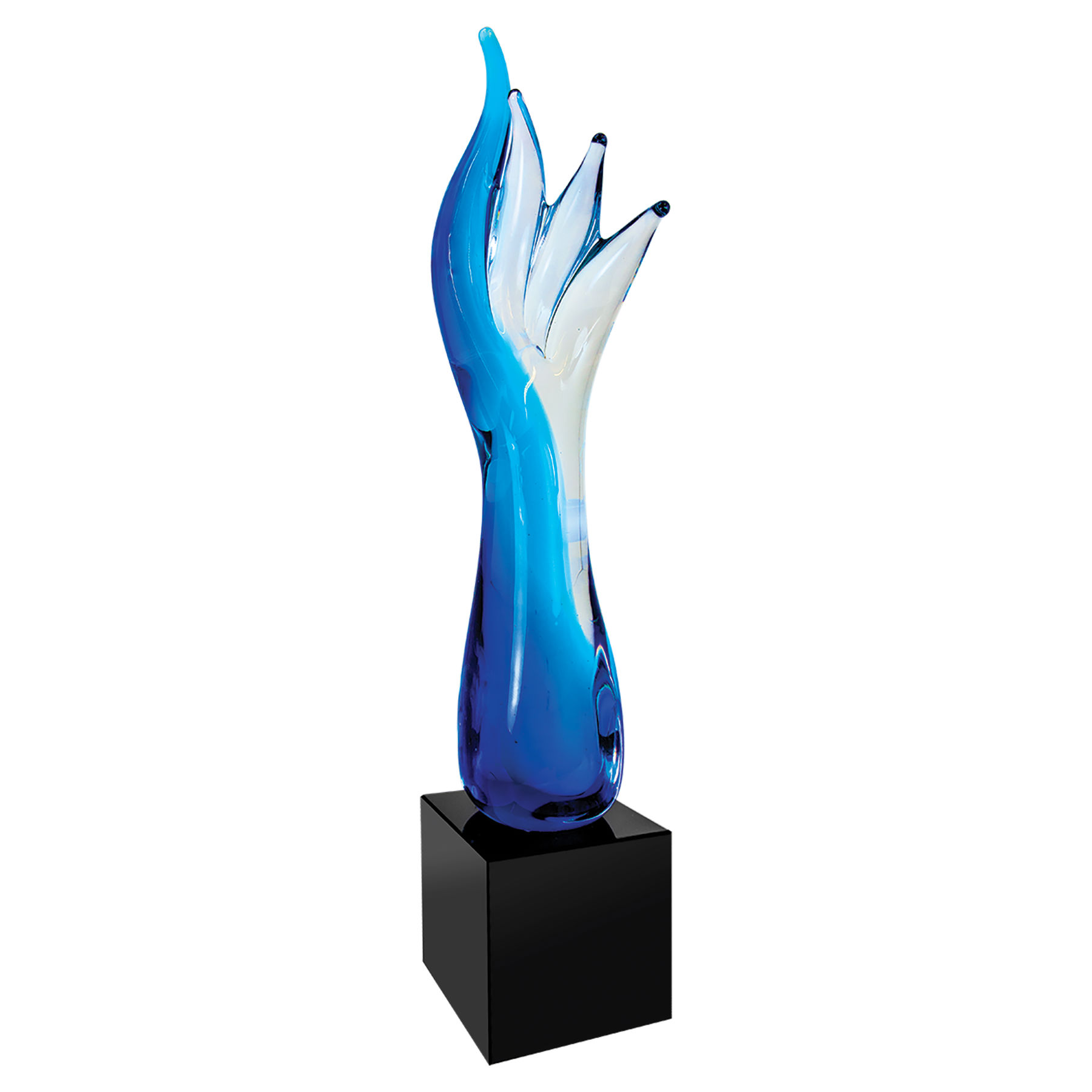 Blue Aspire Art Glass 17" 2