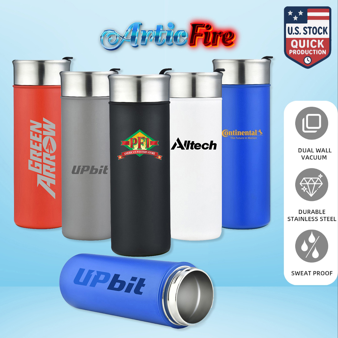 Articfire Double Wall Stainless Steel 18Oz Tumbler with Flip Lid 9