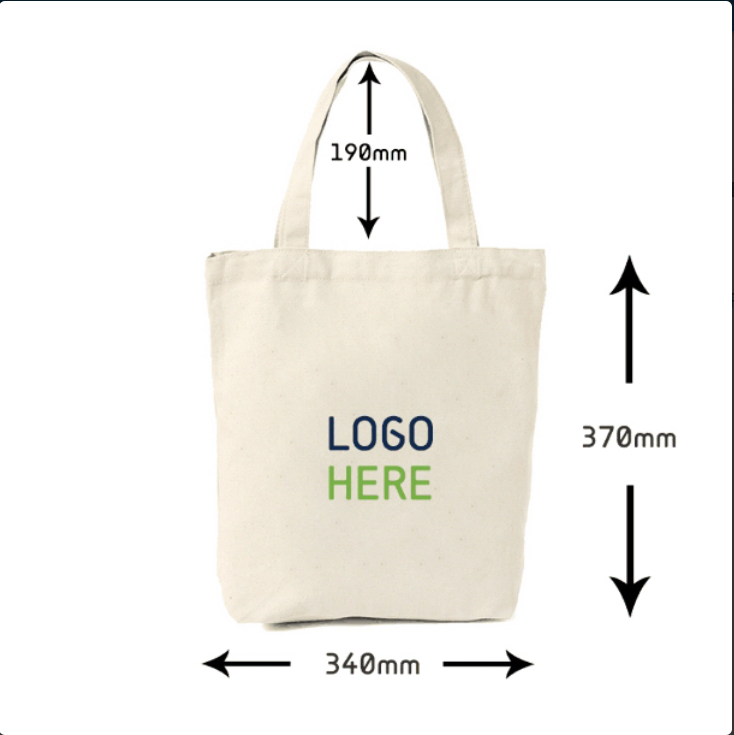 Canvas Tote Bag, custom tote bag with logo imprint 1