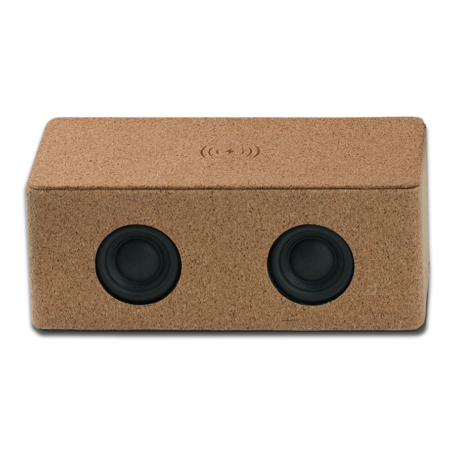 Eco-Friendly Cork Speaker and 10W Wireless Charger Combo 2