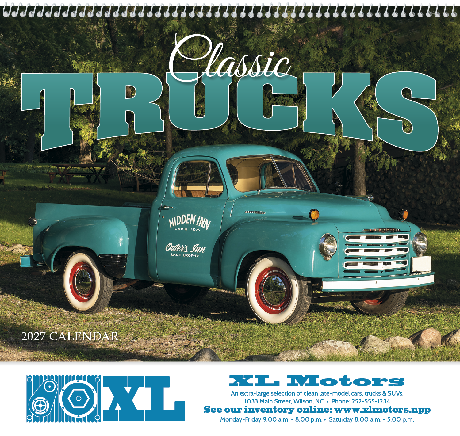 HotLine® Products Classic Trucks Appointment Calendar - Spiral 35