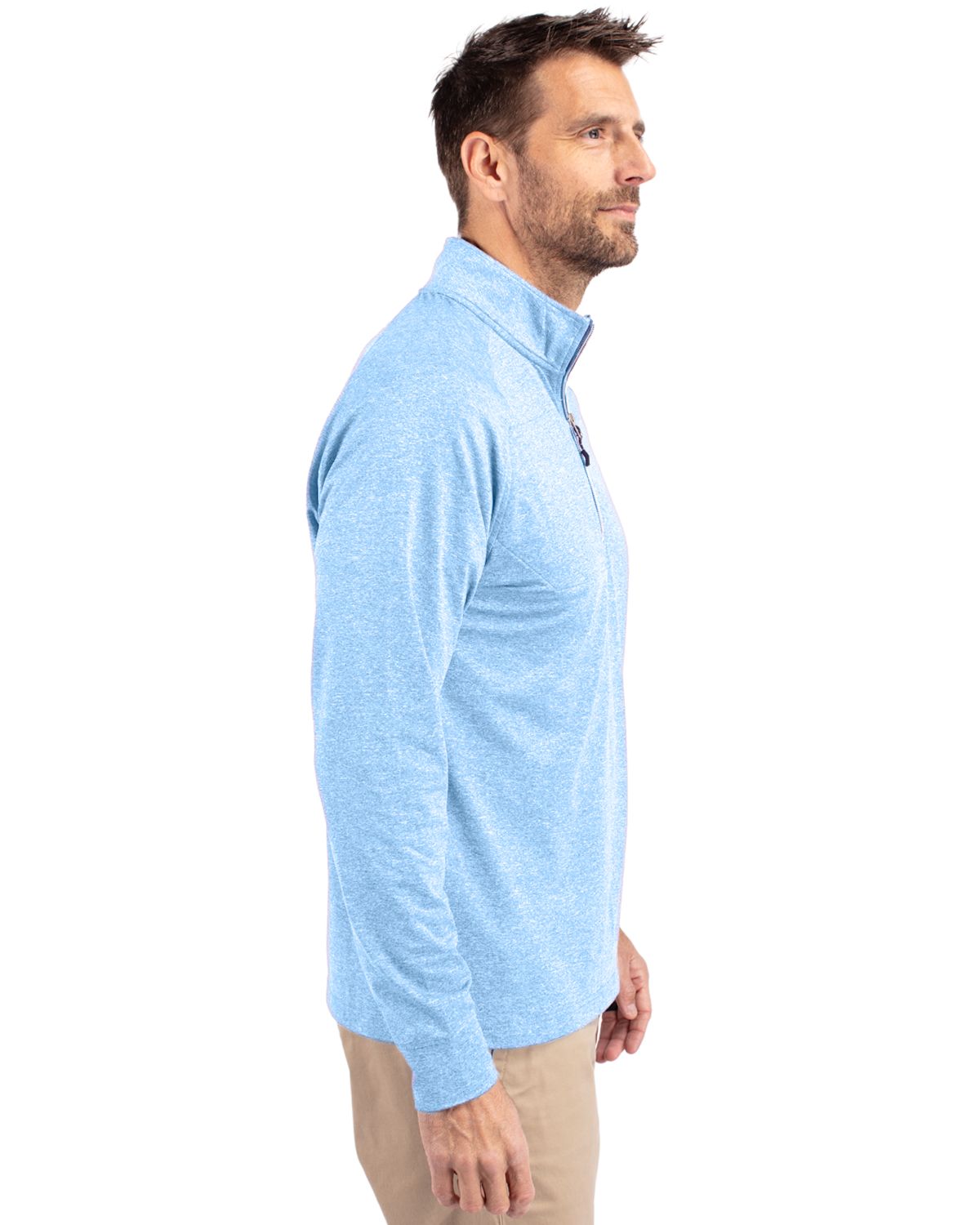 Adapt Eco Knit Heather Mens Quarter Zip Pullover