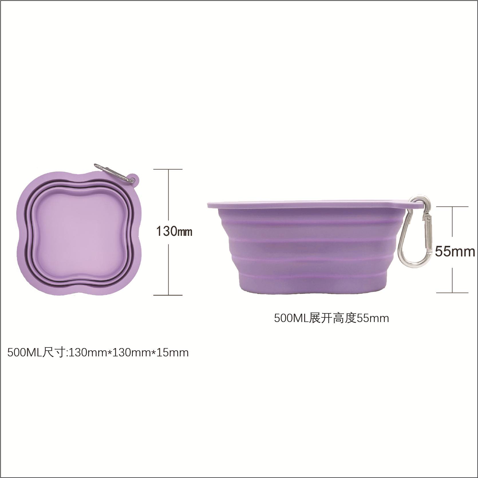Portable Travel Pet Food Feeding Dog/Cat Bowl 3