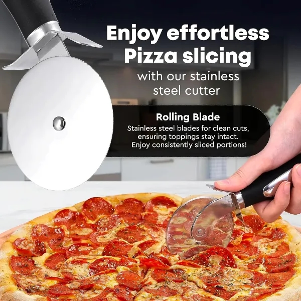 Stainless Steel Pizza Cutter Wheel 5