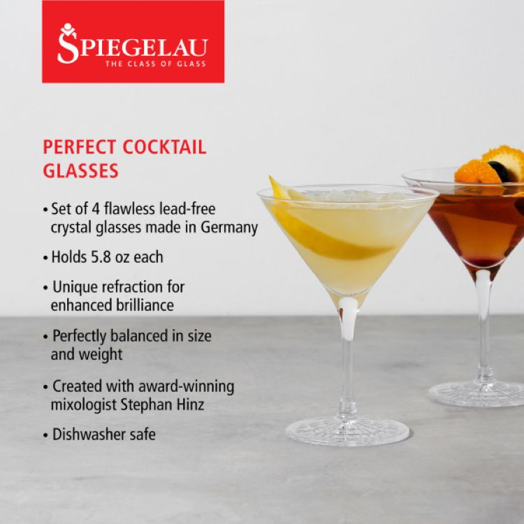 Spiegelau 5.8 oz Perfect Cocktail Glass, set of 4 5