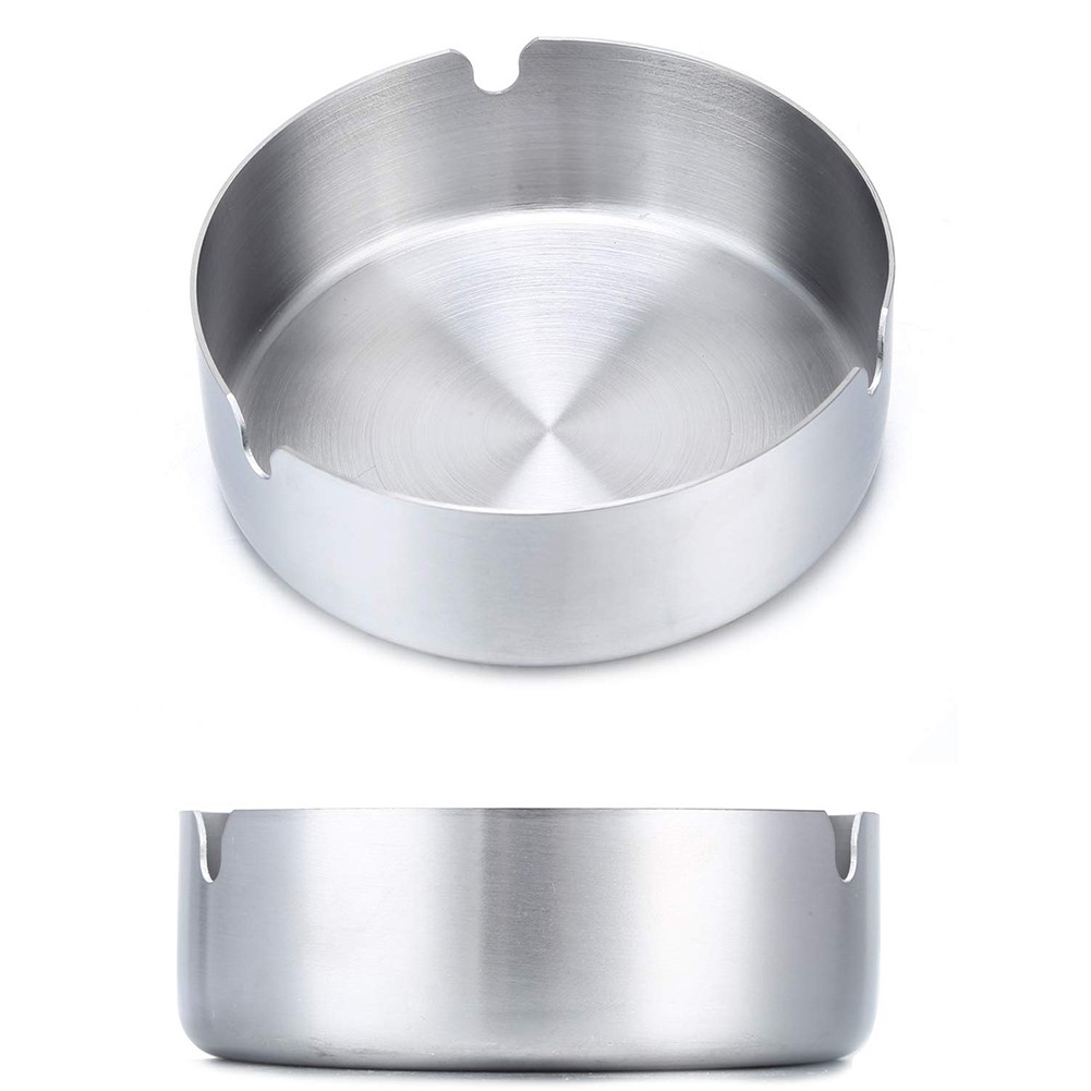 Cigar Ashtray Cigarette Tobacco Stainless Steel Ash Tray 3