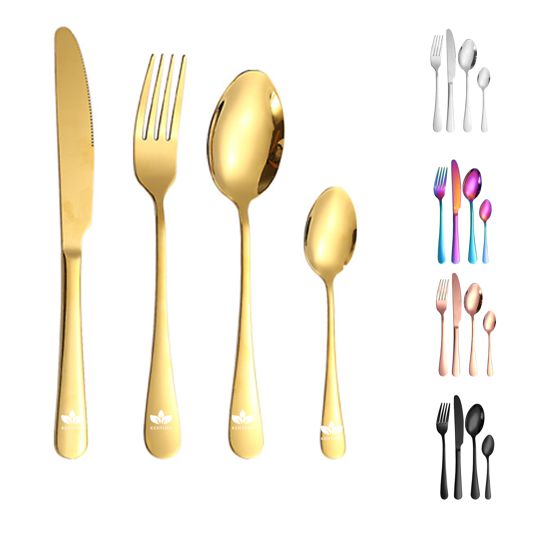 Silverware Flatware Cultery Utensils Set Of 4 2