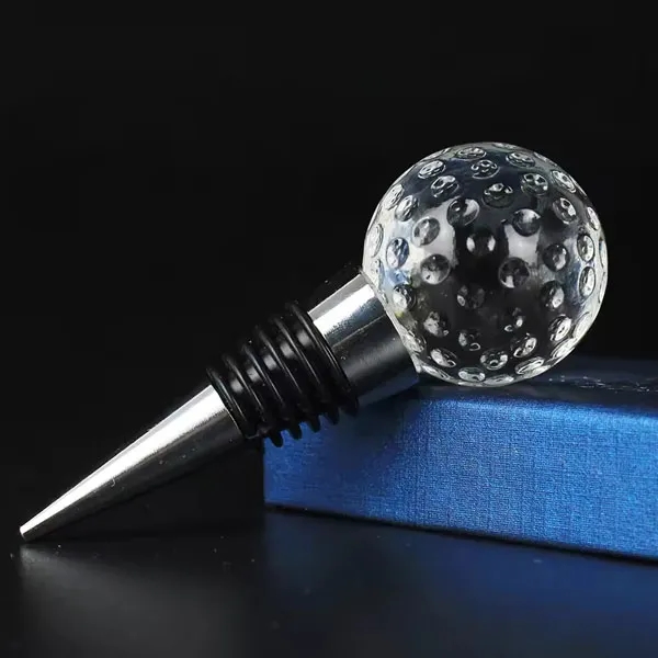 Golf Shaped Crystal Wine Bottle Stopper 7