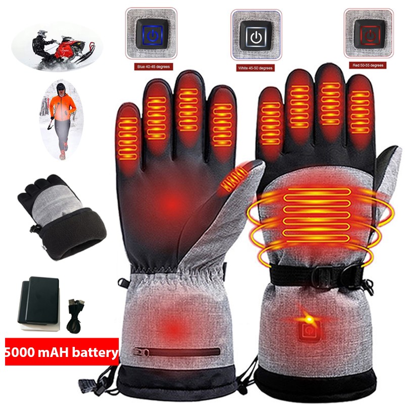 Waterproof Heated Electric Winter Gloves 3