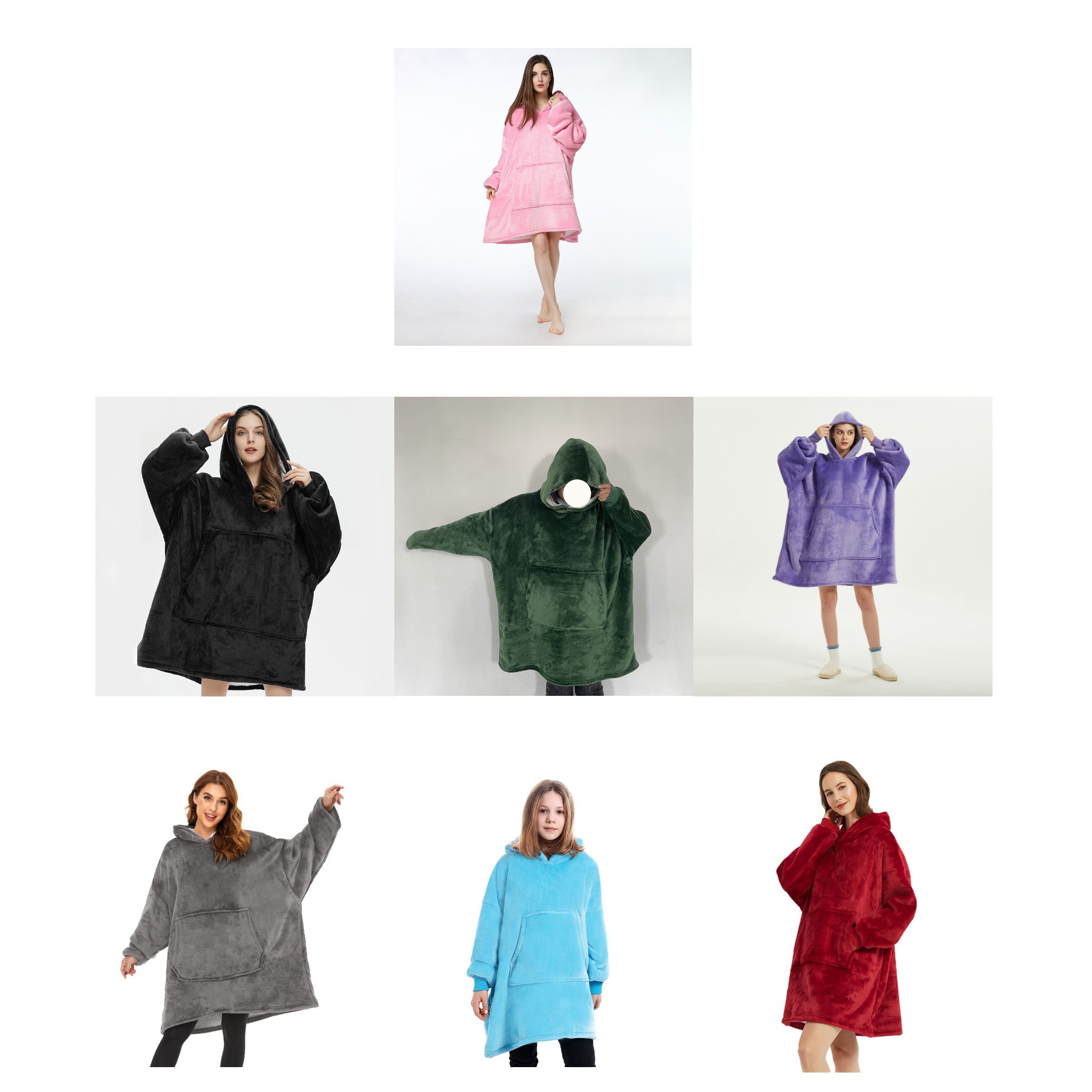 Mountain Lodge Wearable Blanket Hoodie, custom hoodie or sweatshirt with logo imprint 3