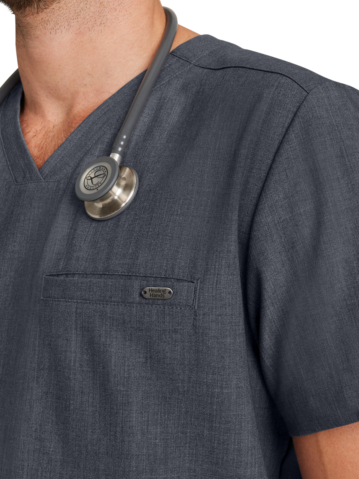 Healing Hands - HH Quest - Men's 1-Pocket V-Neck Top 9