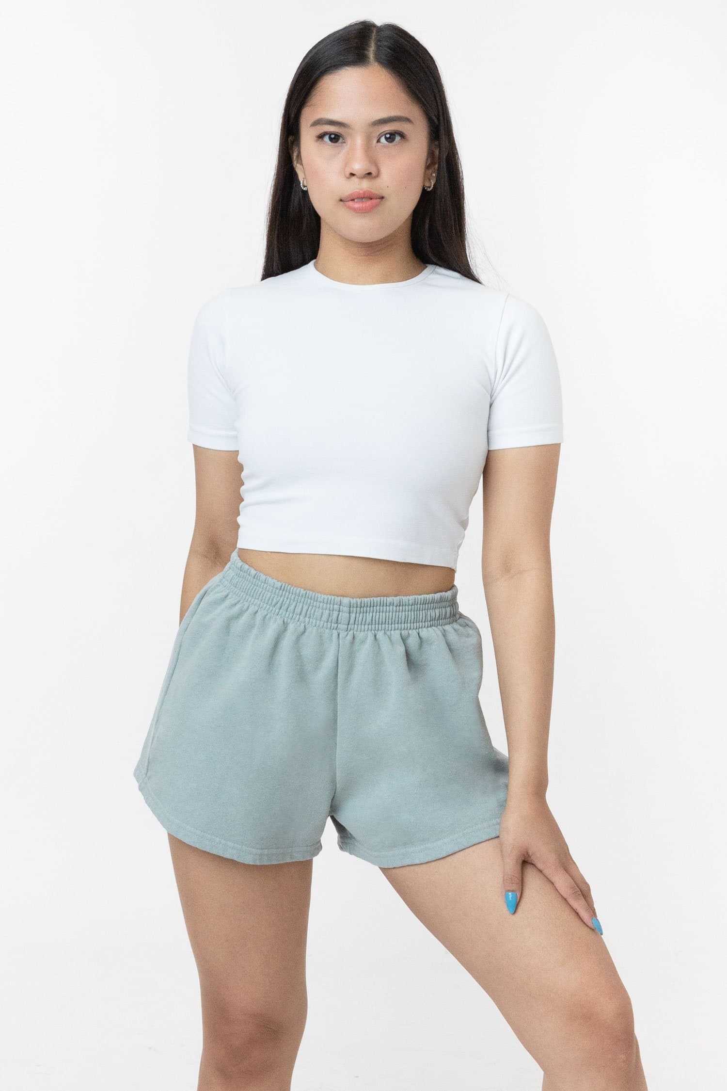 14 OZ GARMENT DYE HEAVY FLEECE SHORT SHORTS 14