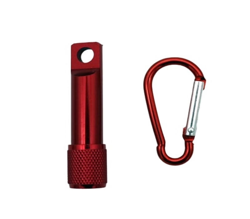 Mini Aluminum Flashlight with Carabiner 9