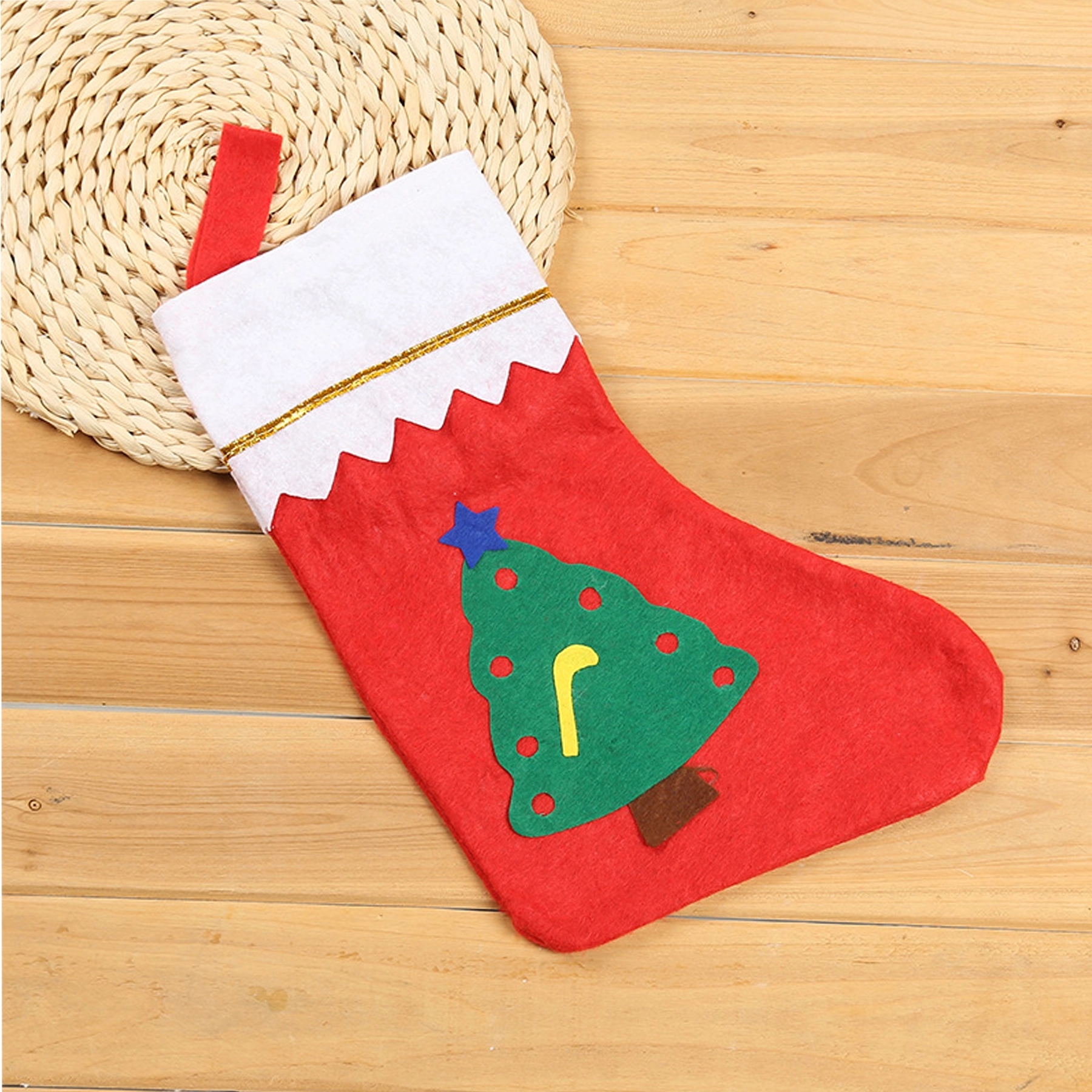 Santa Snowman Tree Christmas Xmas Stockings Ornaments 7