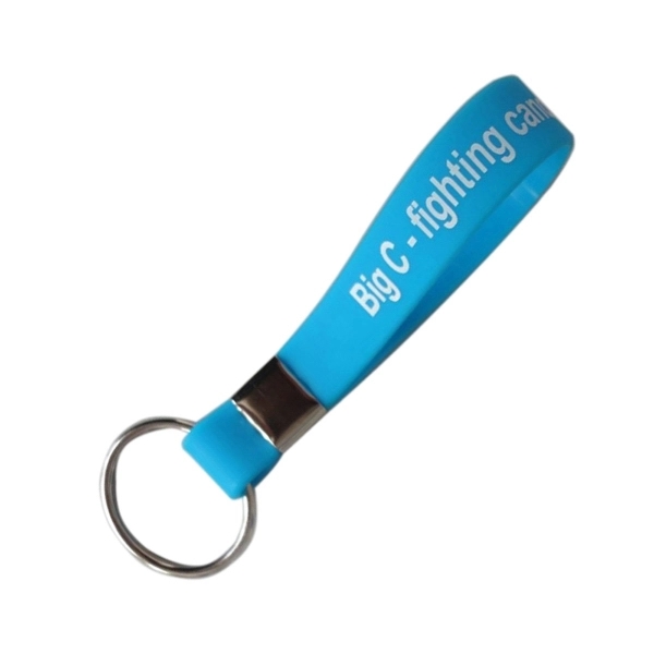 Silicone wristband keychain 1