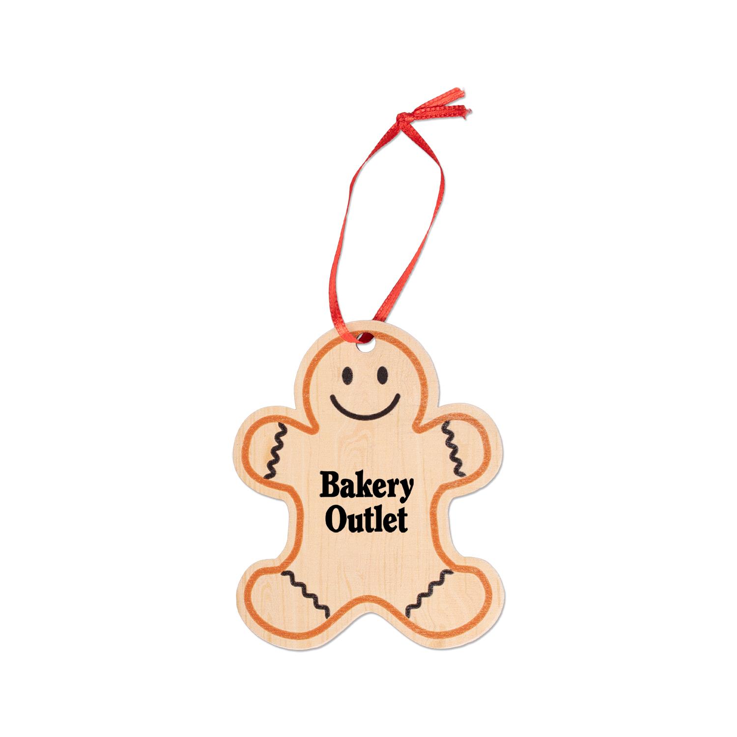 Wooden Gingerbread Man Ornament 1