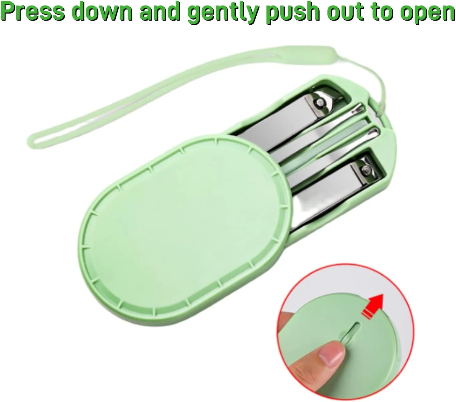 5PCS Stainless Steel Nail Clipper And Care Tool Set 3