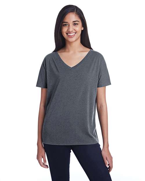 Women's Tri-Blend Fleck V-Neck T-Shirt - 203FV 5