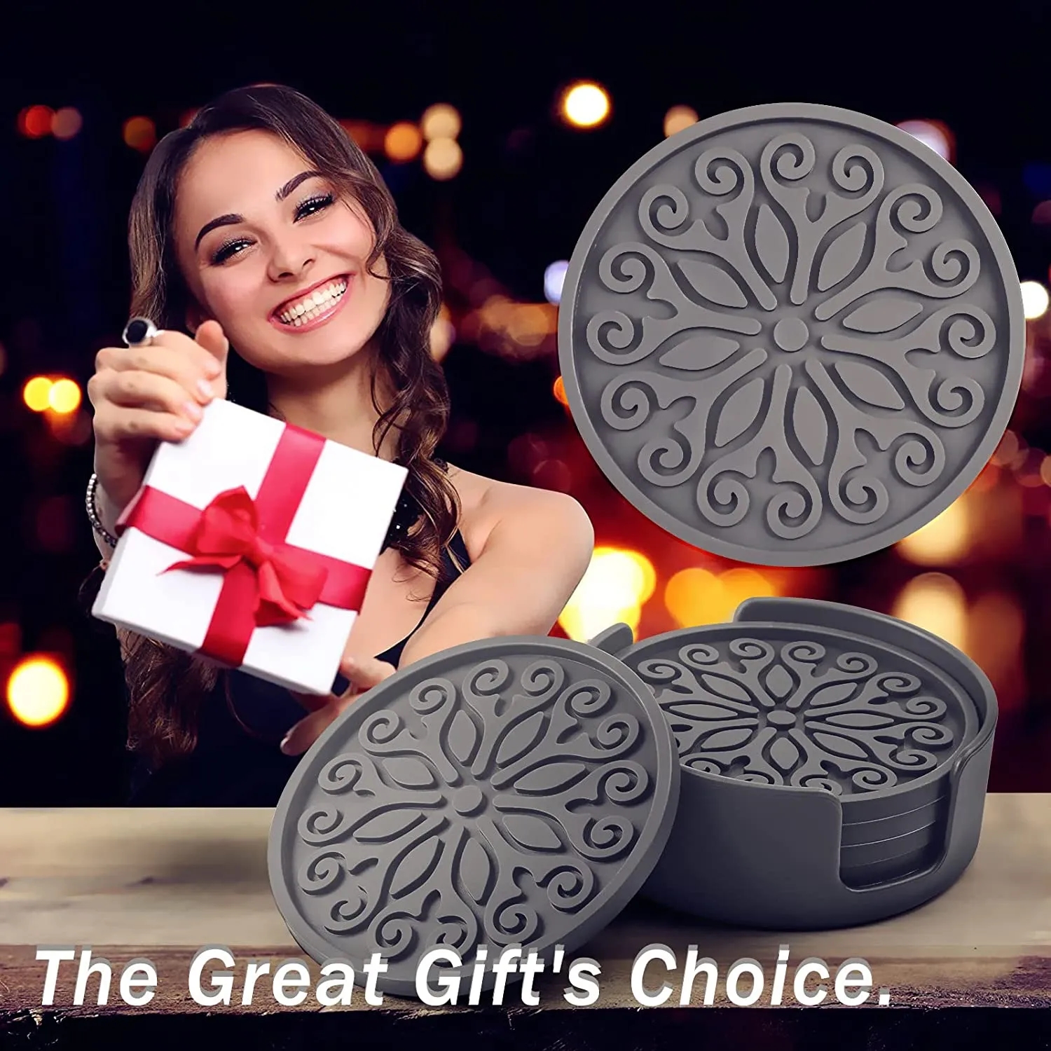 Eco-friendly PVC coaster Printed With Your Logo 9
