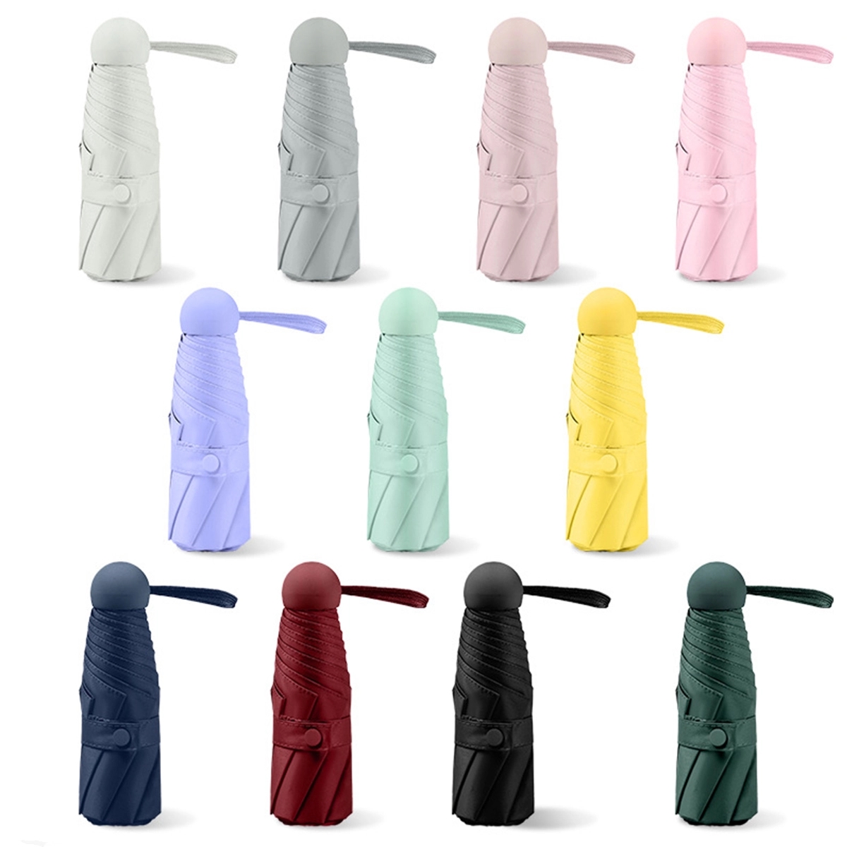 Mini Purse Umbrella With Case 4