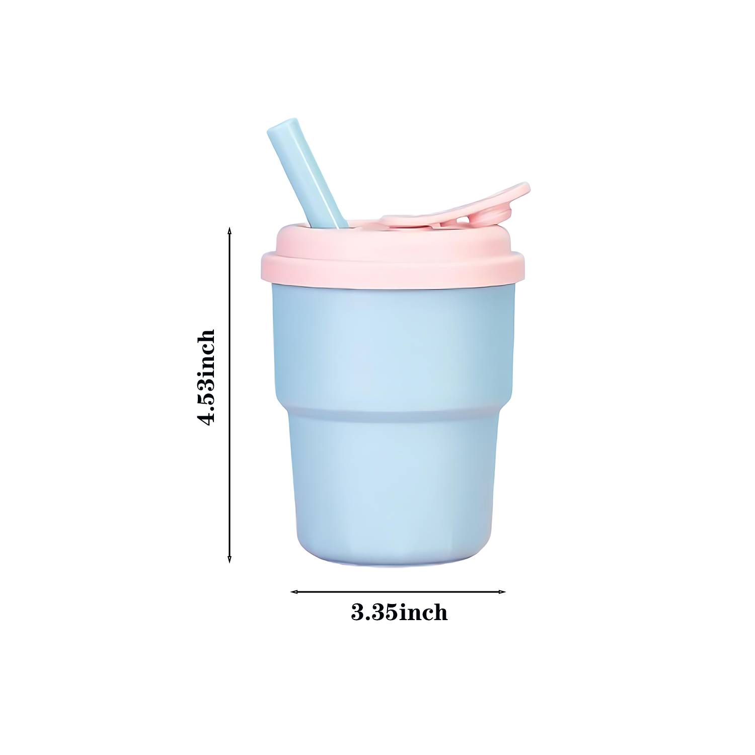 12oz Children's Silicone Straw Cup 7